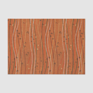 Papel De Seda Cinzas Vermelhas Ondas: Arte Abstrato Japonesa Mod