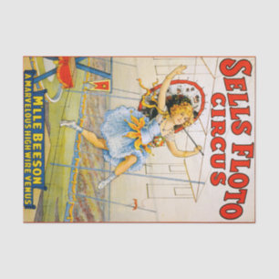 Papel De Seda Circo de Floto das vendas