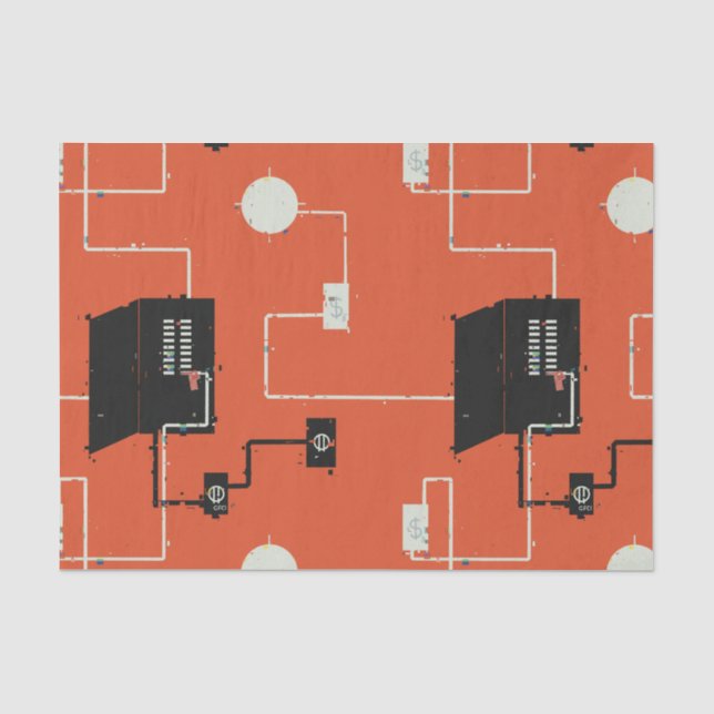 Papel De Seda Circuitos elétricos (Frente )