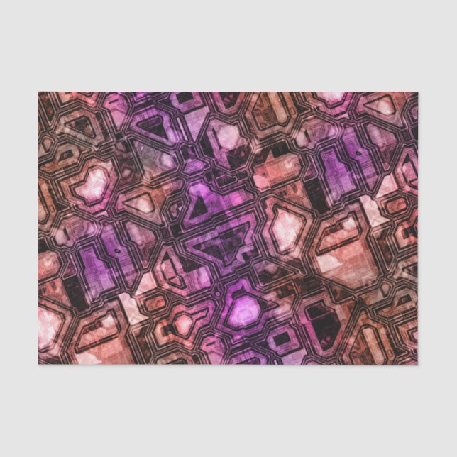 Papel De Seda Circuitos gemstone - astro flare : (Frente )