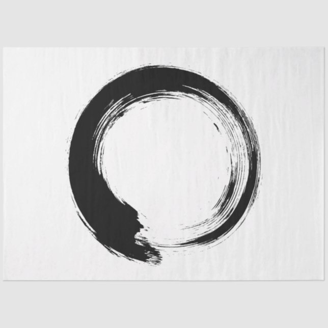 Papel De Seda Círculo Enso Zen (Frente )