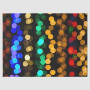 Papel De Seda Círculo Geométrico Azul, Verde, Vermelho, Dourado