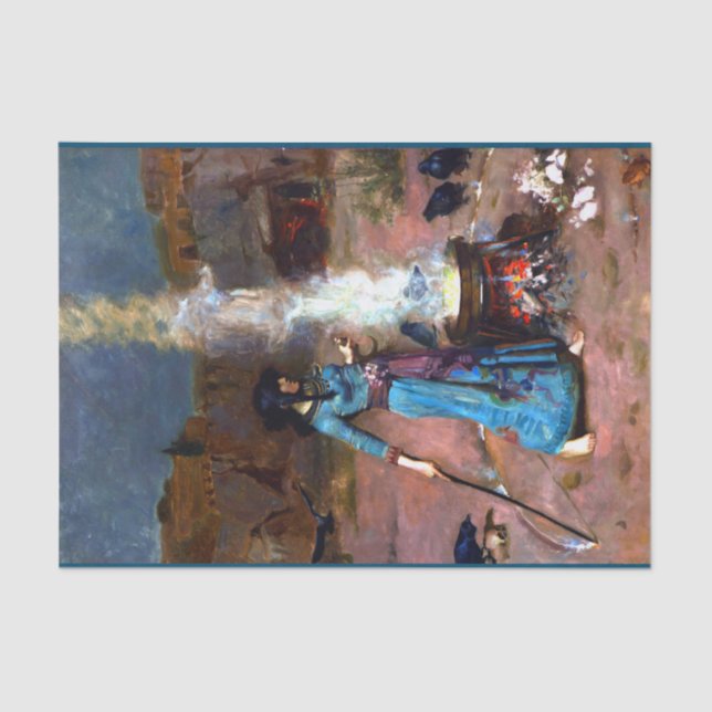 Papel De Seda Círculo Mágico John William WaterHouse (Frente )