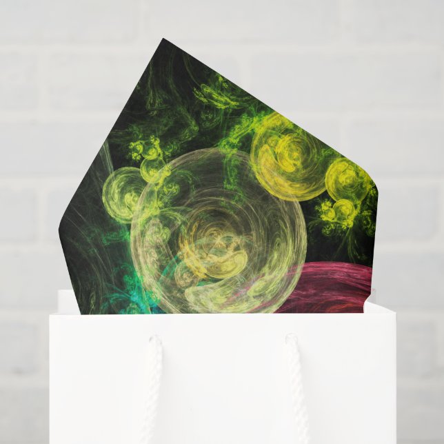 Papel De Seda Círculos da Galáxia (Sacola de presentes)
