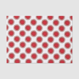 Papel De Seda Círculos de giro das Bolinhas vermelhas