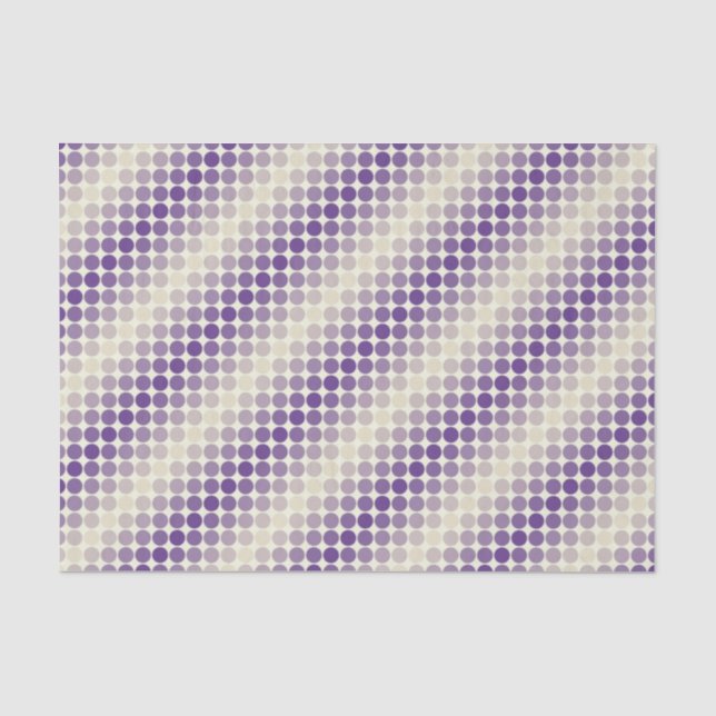 Papel De Seda Círculos de Gradiente Roxo e Amarelo (Frente )