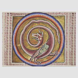 PAPEL DE SEDA CÍRCULOS MÉDIOS BESTIÁRIOS, DE COBRA DRAGÃO