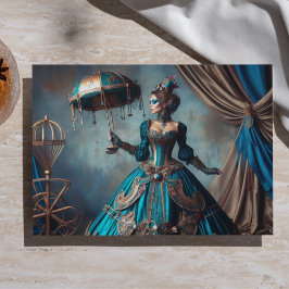 Papel De Seda Circus Performer Steampunk Vintage Victorian Lady