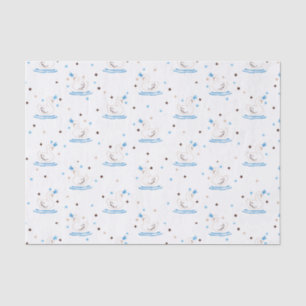 Papel De Seda Cisne Encantado lago Swan Fairy Tale Crowan Swan