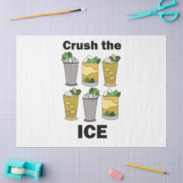 Papel De Seda Citação engraçada de Mint Julep Cocktail Crush The