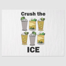Papel De Seda Citação engraçada de Mint Julep Cocktail Crush The