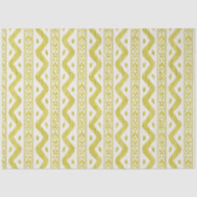Citron Ikat, Fundo Branco Brilhante
