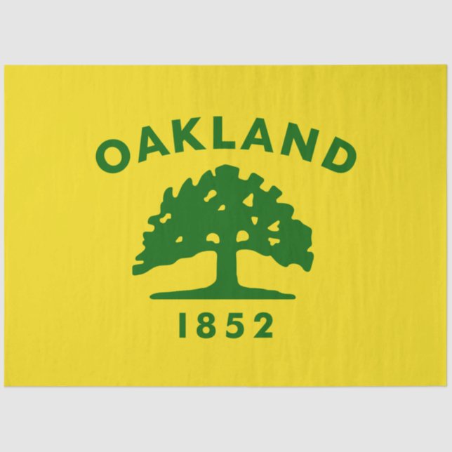 Papel De Seda City Flag of Oakland (Califórnia) (Frente )