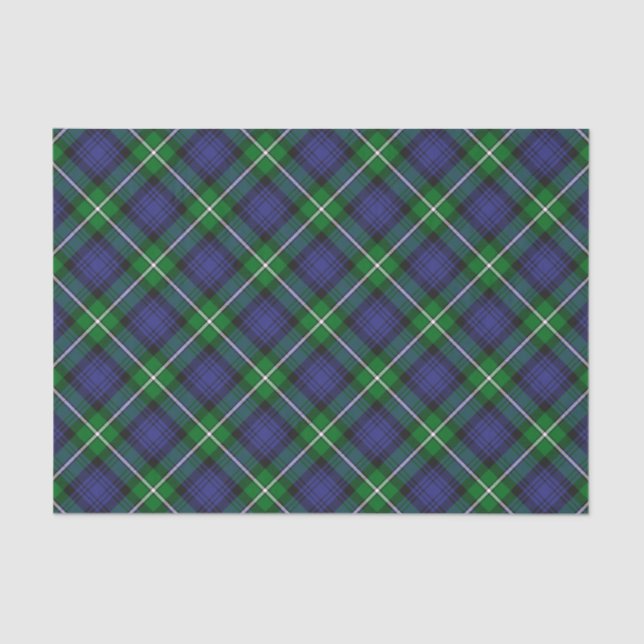 Papel De Seda Clan Forbes Tartan (Frente )