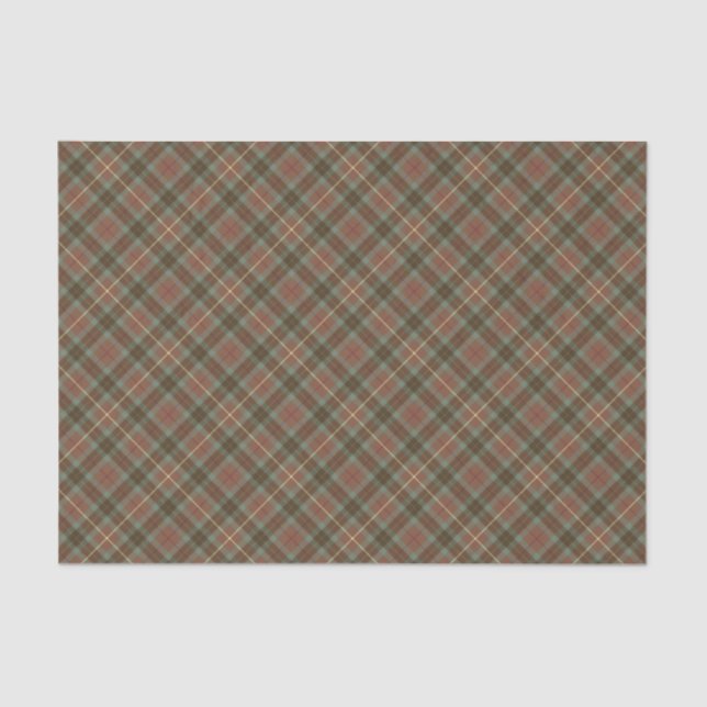 Papel De Seda Clan Fraser Hunting Weathered Tartan (Frente )