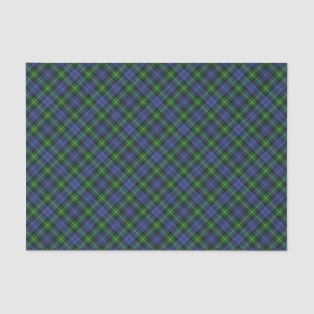 Papel De Seda Clan Gordon Tartan Tissue Paper (Frente )