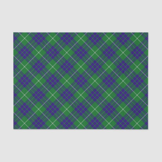 Papel De Seda Clan Hamilton caçando Tartan Tissue Paper (Frente )