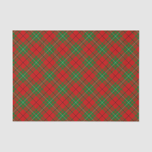 Papel De Seda Clan MacAulay Tartan Tissue Paper (Frente )