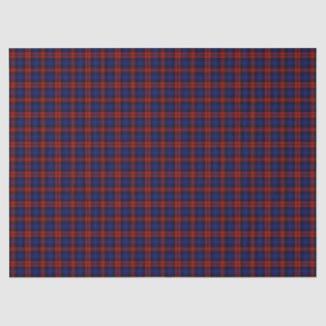 Papel De Seda Clan Maclachlan Tartan Xadrez (Frente )