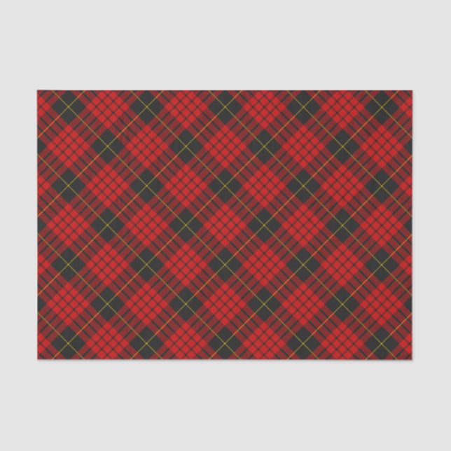 Papel De Seda Clan MacQueen Tartan (Frente )