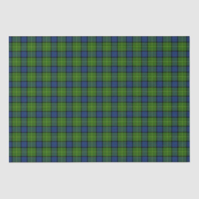 Papel De Seda Clan Muir More Tartan Xadrez (Frente )