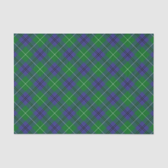 Papel De Seda Clan Oliphant Tartan Tissue Paper (Frente )