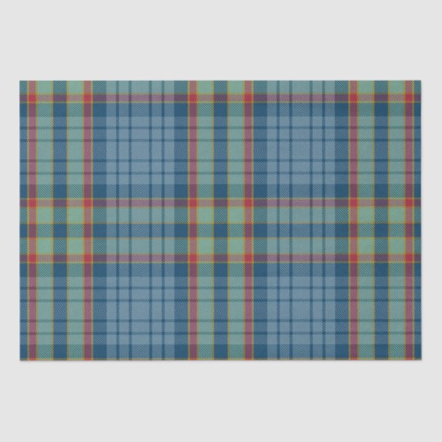 Papel De Seda Clan Ralston Tartan (Frente )