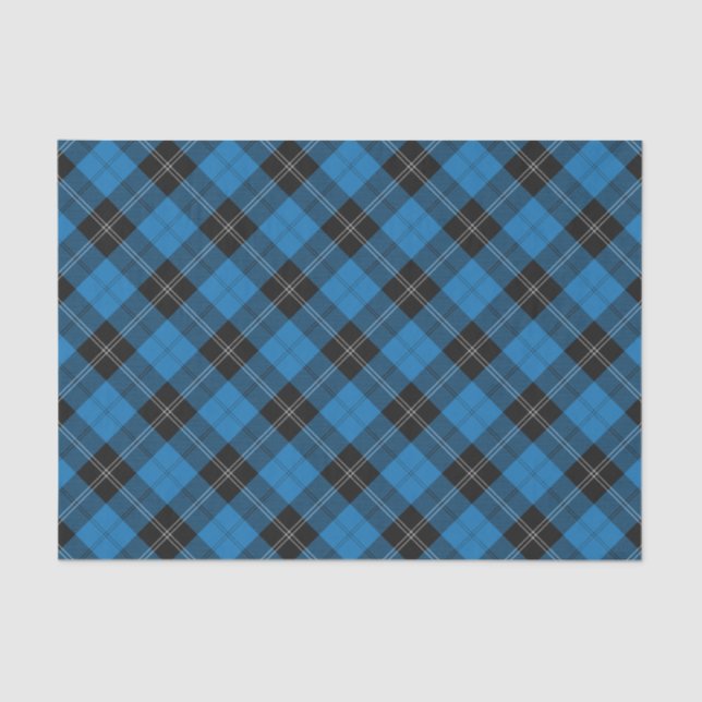 Papel De Seda Clan Ramsay Blue Hunting Tartan (Frente )