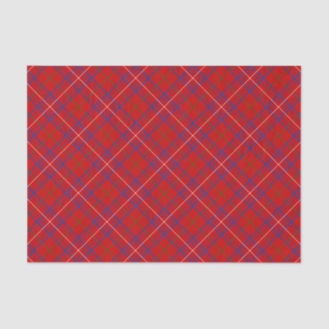 Papel De Seda Clan Rosa Tartan (Frente )