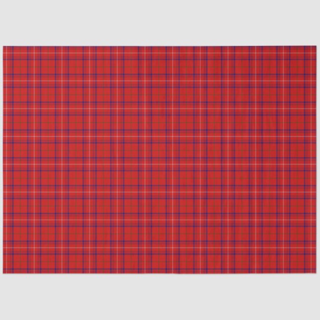 Papel De Seda Clan Rosa Tartan (Frente )