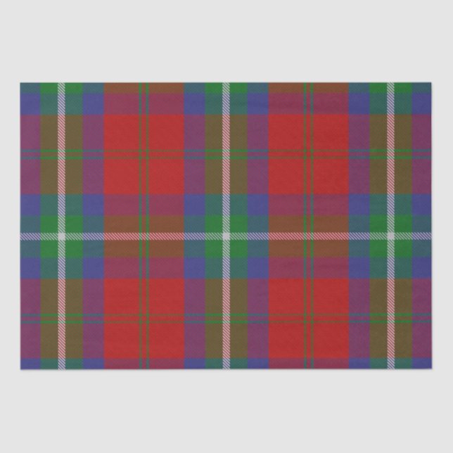 Papel De Seda Clan Ruthven Tartan (Frente )
