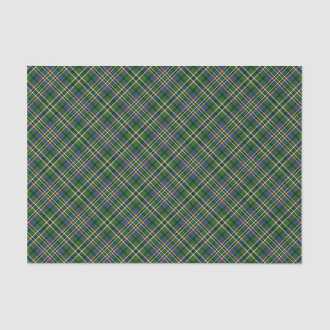 Papel De Seda Clan Scott Green Tartan Tissue Paper (Frente )