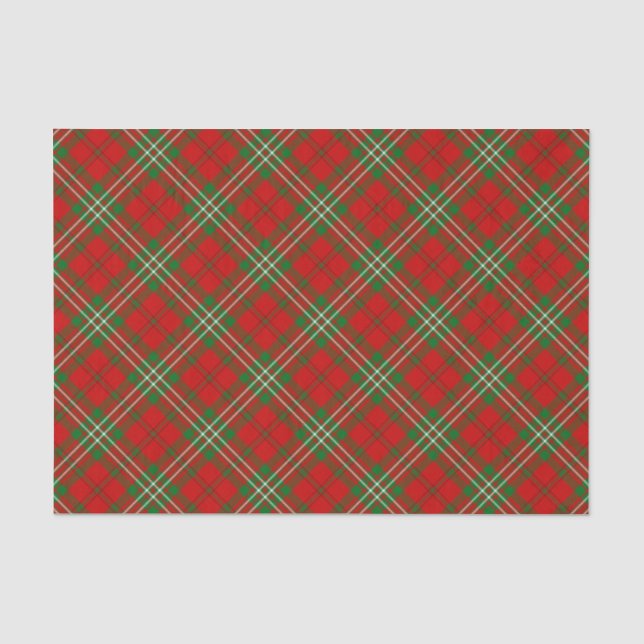 Papel De Seda Clan Scott Red Tartan Tissue Paper (Frente )