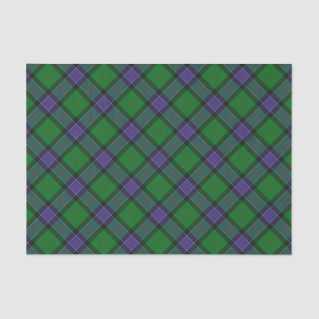 Papel De Seda Clan Sinclair caçando Tartan (Frente )