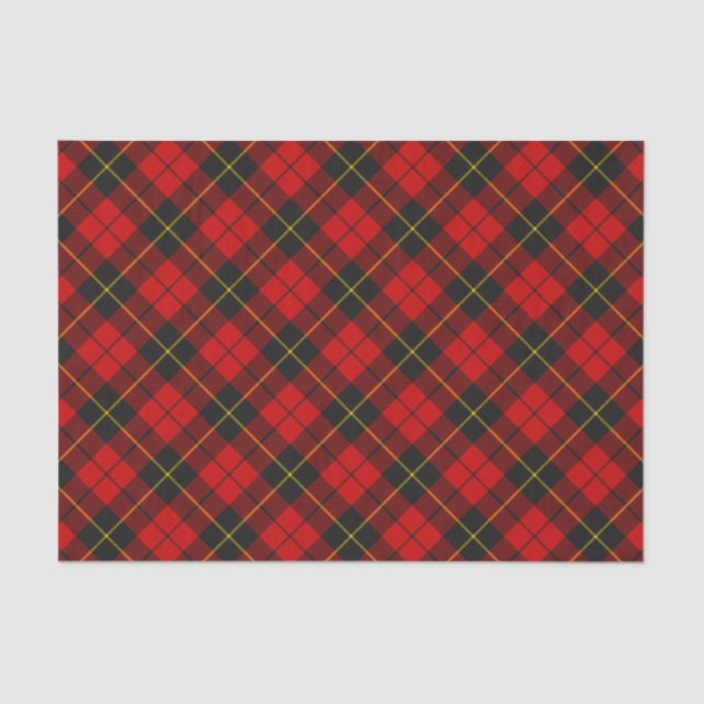 Papel De Seda Clan Wallace Tartan Tissue Paper (Frente )