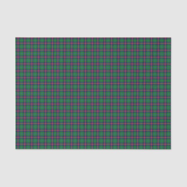 Papel De Seda Clan Young Tartan Xadrez (Frente )