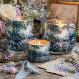 Papel De Seda Clareira Etérea de Lavanda Nebulosa Decoupage