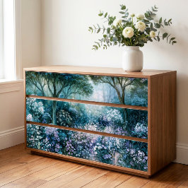 Papel De Seda Clareira Etérea de Lavanda Nebulosa Decoupage