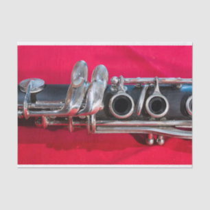 Papel De Seda Clarinet em Vermelho