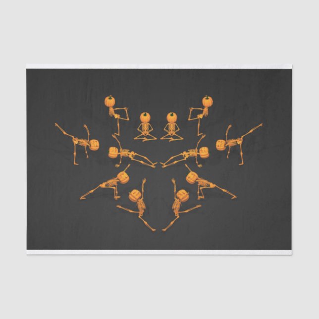 Papel De Seda Classe de Ioga Halloween (Frente )