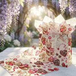 Papel De Seda Classic Romance: Vintage Teddy Bear