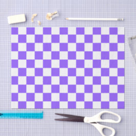Papel De Seda Classic visual purple checkerboard 