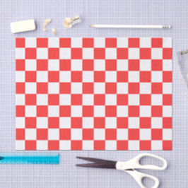 Papel De Seda Classic visual red checkerboard 