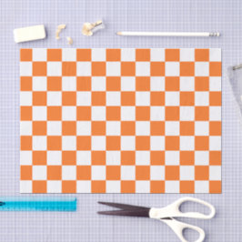 Papel De Seda Classic visual salmon checkerboard 