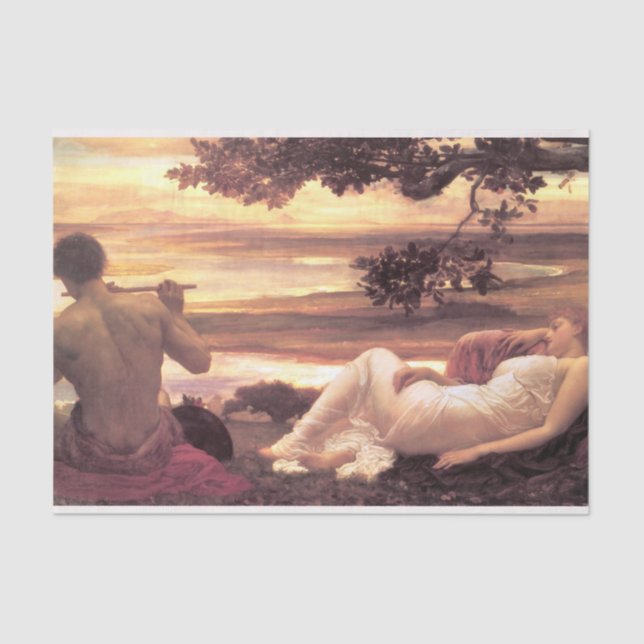 Papel De Seda Classical Idyll (por Frederic Leighton) (Frente )