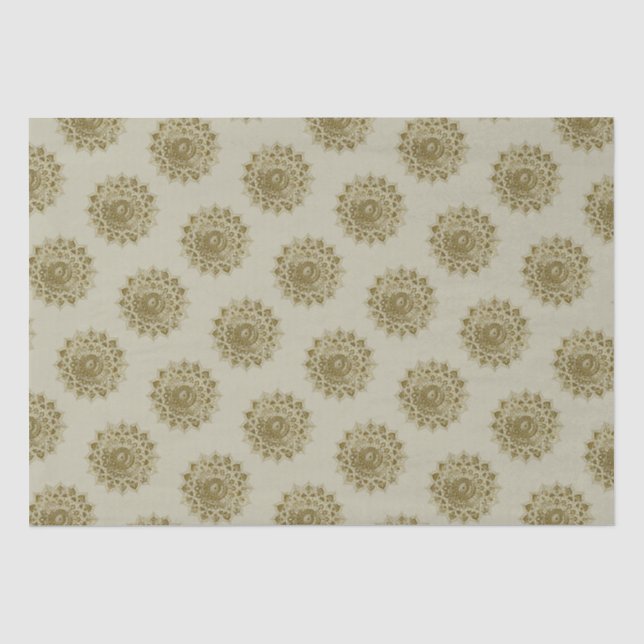 Papel De Seda Clássico Colorosamente Mandala Índia Estilo 4 (Frente )