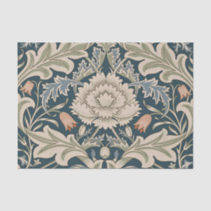 Papel De Seda Clássico de Flores do Jardim Floral William Morris