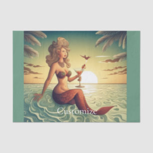 Papel De Seda Classy Martini Mermaid Thunder_Cove