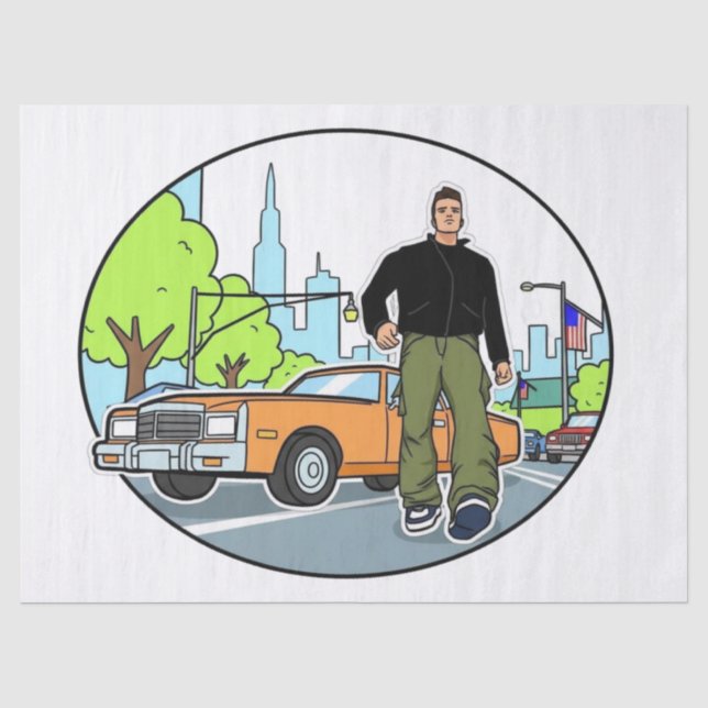 Papel De Seda Claude - GTA 3 (Frente )
