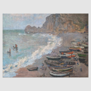 Papel De Seda Claude Monet - A praia em Etretat